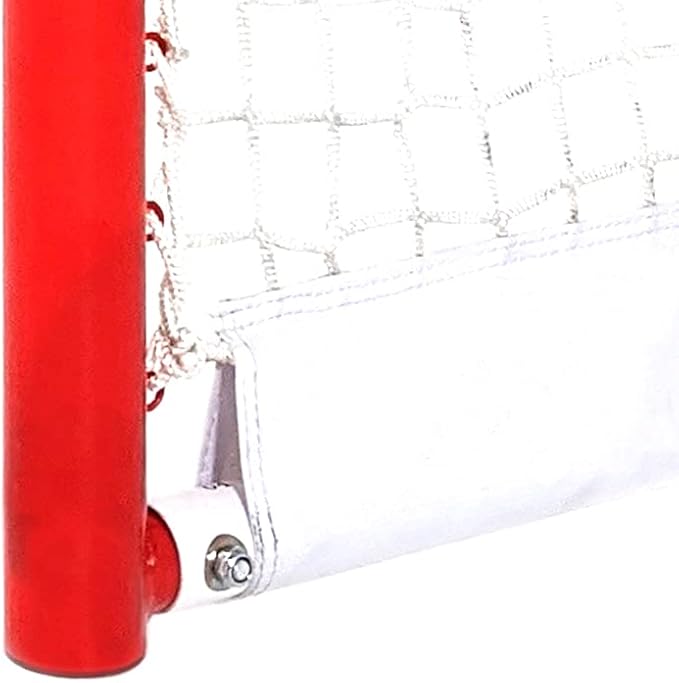 Skywalker Sports Competitive Series 6’ x 4’ Hockey Goal, White/Red (SSHG6400)