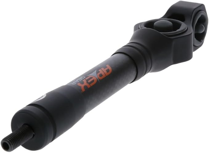 TRUGLO Cadence Vibration-Dampening Noise Reducing Lightweight 8" Hunting Archery Bow Stabilizer for Improved Bow Balance & Stability