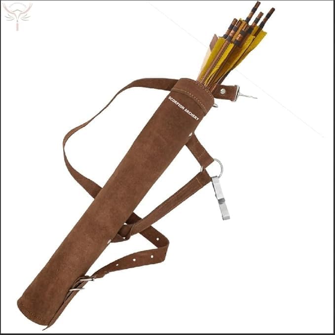 Traditional Back Quiver Bow Arrow Holder Handmade Leather Quiver Lightweight & Comfortable Gift for him Aniversary Gift