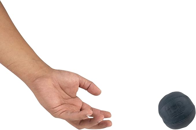 Hide & Drink, Stress Ball, Relieve Fidgeting and Anxiety, Exercise Hand, Squishy Tension Accessory, Great for The Office, Classic Style, Full Grain Leather, Handmade, Slate Blue-FlexoryFit