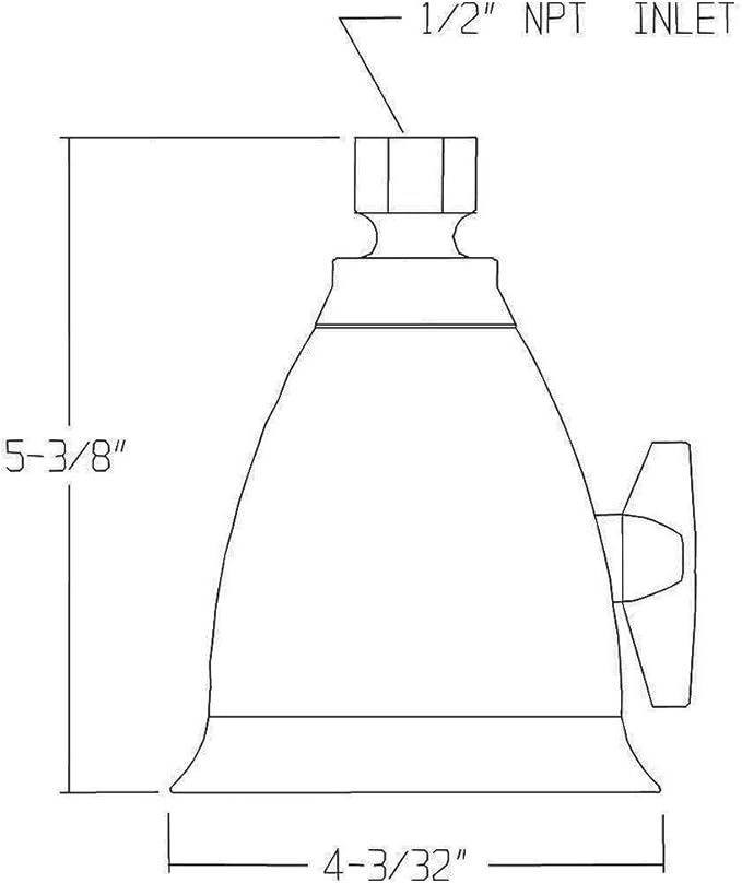 Speakman, Polished Brass S-2005-HB-PB Hotel Anystream High Pressure 2.5 GPM Adjustable Shower Head