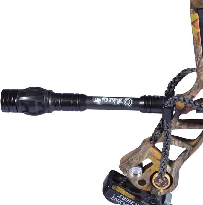 SHARROW Archery Bow Stabilizer Kit Carbon Fiber Stabilizer Dampen Weight Single Side V-bar Quick Disconnect for Compound Bow