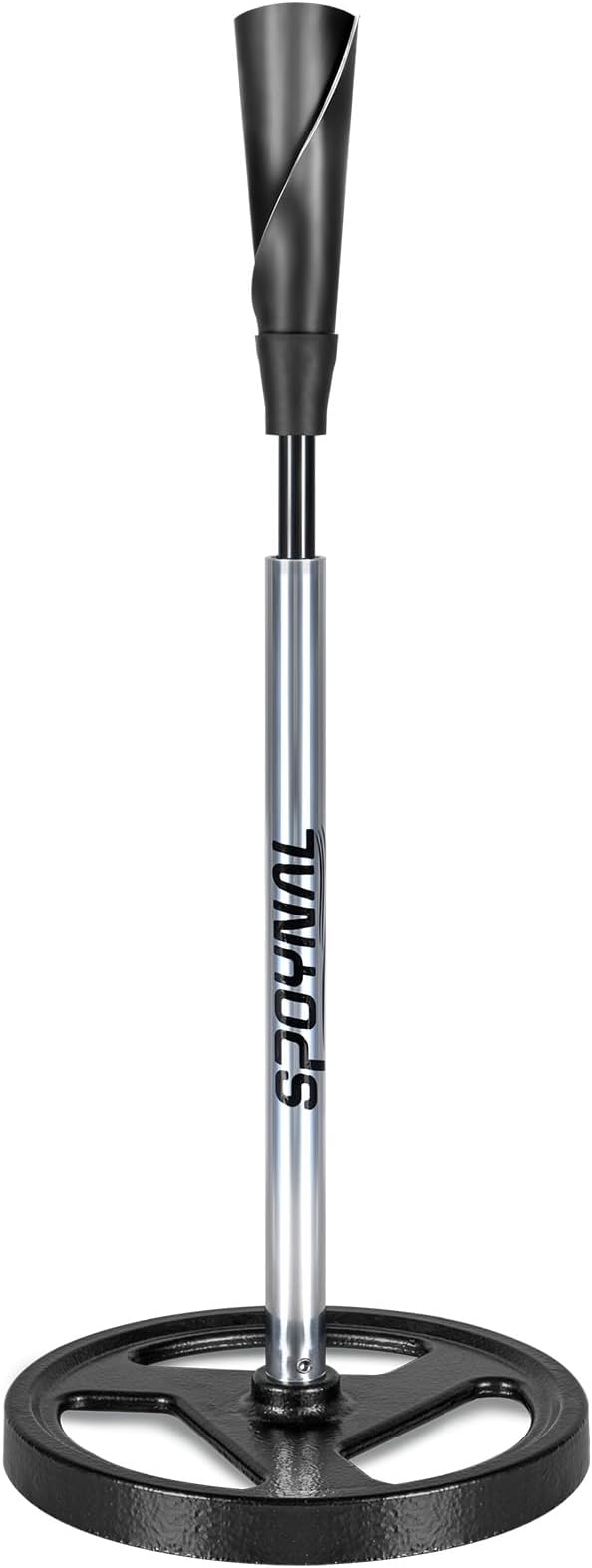 Portable Batting Tee for Baseball/Softball - Adjustable Height 24" to 46", 25" to 37", Baseball Practice Training Hand-Rolled Flexible Rubber Top & Heavy Duty Base for T-Ball, Youth & Adults