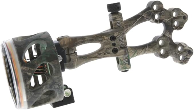TRUGLO VEROS 5-Pin Durable Ultra-Bright Lightweight Micro-Adjustable Archery Hunting Bow Sight with Decreasing Diameter Pins Design & Large Circular Field of View - for Right & Left-Handed Shooters
