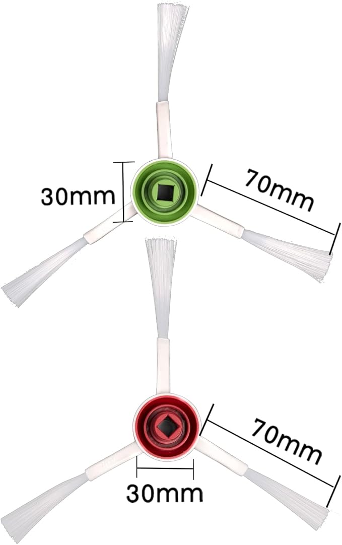 (10 Pieces) T20 Omni Side Brush Replacement Parts Compatible with ECOVACS DEEBOT T20 Omni / T20e Omni/ X1 Omni/ X1 Omni(White)/ T10/ T10 Plus/ T10 Turbo/ T10 Omni Side Brushes 5 Pairs