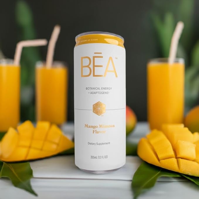 Isagenix BĒA™ Sparkling Energy Drink – Botanical Energy + Adaptogens – Mango Mimosa (12 Servings)-FlexoryFit