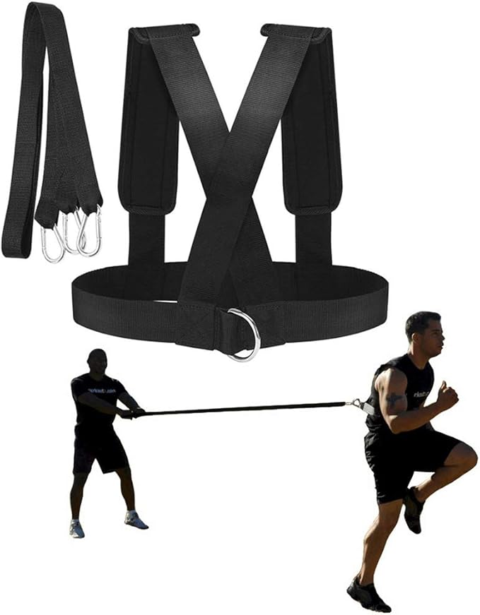 YNXing Sled Harness Workout Resistance and Assistance Trainer Physical Training Resistance Rope Kit Improving Speed, Stamina and Strength-FlexoryFit