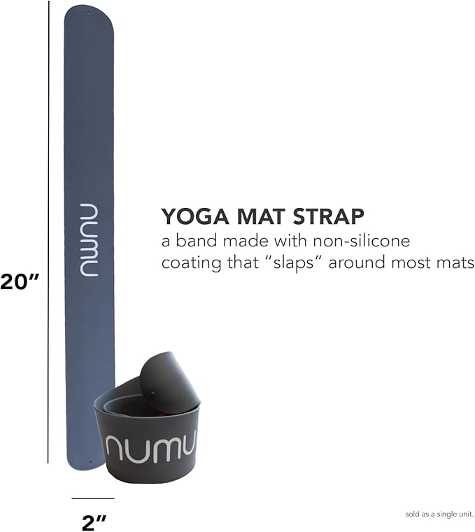 Numu Yoga Mat Strap Slap Band - Easy Snap On to Keep Exercise Mat Tightly Rolled and Secured for Yoga Mat Storage and Travel-FlexoryFit