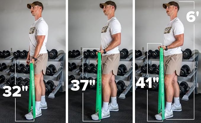 Serious Steel Fitness 37" Resistance Training Bands (Portable Exercise Band System Training Bands- Great for Individuals Looking for Tension Throughout The Exercise)-FlexoryFit