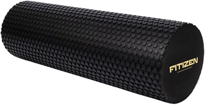 FitNation Foam Roller – High-Density Foam Muscle Roller – Textured Foam Rollers for Muscle Massage, Stretching, Pilates, Yoga-FlexoryFit