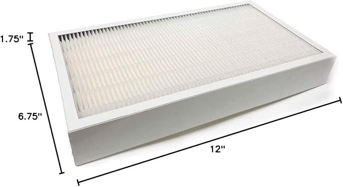 Nispira F1 C01 T02 HEPA Replacement Filter for 3M Filtrete Room Air Purifier FAP-C01-F1, FAP-T02-F1, FAP-C01BA-G1, FAP-T02WA-G1, FAP-ST02W, FAP-ST02N. 12 in. x 6.75 in. Part FAPF-F1-A. 2 Pack