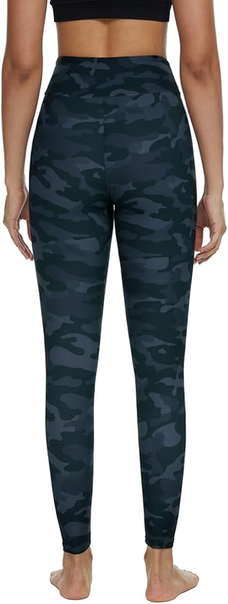 DIBAOLONG Womens High Waist Yoga Pants Cutout Ripped Tummy Control Workout Running Yoga Skinny Leggings-FlexoryFit