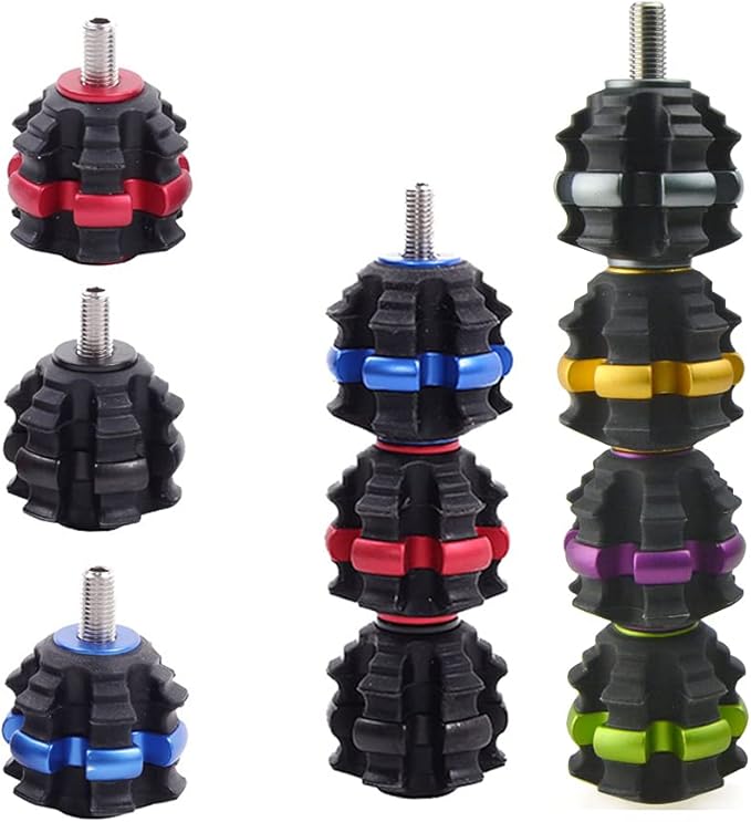 ZSHJGJR Archery Stackable Bow Stabilizer Ball Reduce Shock Absorber Balance Bar Vibration Damper Silencer for Recurve Compound Bow Hunting Shooting