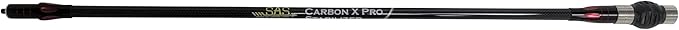 SAS Carbon X Pro Bow Stabilizer Main Bar for Compound Bows with Dampener and Weights Ultra Lightweight 27in 30in