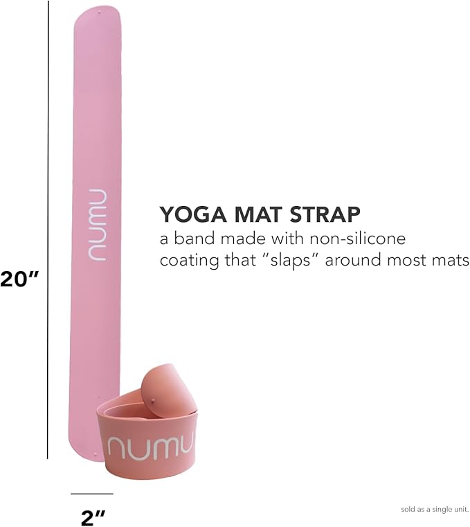 Numu Yoga Mat Strap Slap Band - Easy Snap On to Keep Exercise Mat Tightly Rolled and Secured for Yoga Mat Storage and Travel-FlexoryFit