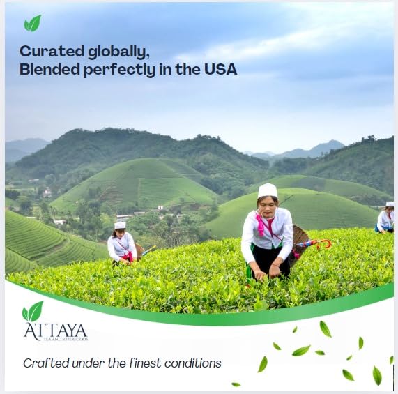 Attaya Hibiscus Tropical Herbal Tea Bags | Lowers Blood Pressure & Supports Heart Health | PCOS | Liver Health | Cholesterol | Antioxidants & Vitamin C | Caffeine Free | non-GMO | 100 Pyramid Tea Bags