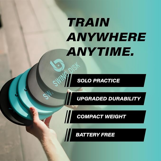 Swing Disk Baseball Swing Trainer, Baseball Hitting Trainer Disks for Improving Baseball Swing, Baseball Training Equipment to Analyze Swing and Improve Batting Mechanics