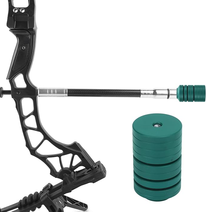 VBESTLIFE Archery Bow Stabilizer Weight Kit, Detachable Aluminum Alloy Counterweight Kit for Recurve Bow and Compound Bow