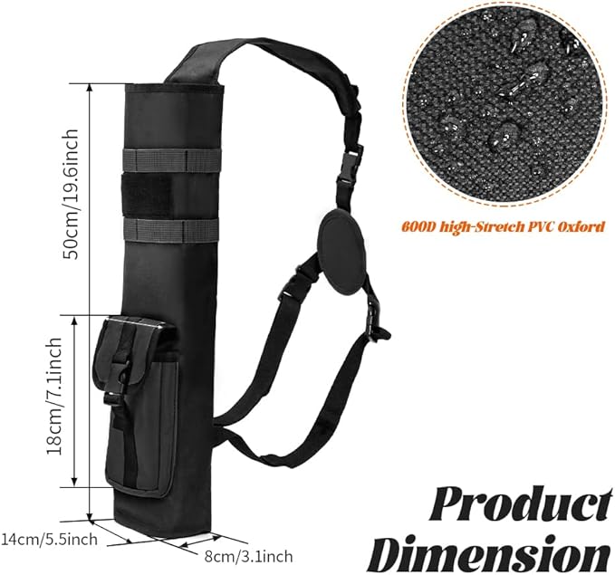 PSKOOK Archery Lightweight Back Arrow Quiver