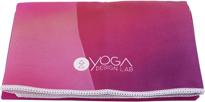 Yoga Design LAB | The Hand Towel | Premium Non Slip Hand Towel | Designed in Bali | Colorful Eco Printed + Quick Dry + Soft | Hot Yoga, Bikram, Ashtanga, Sport, Barre, Travel (Rose)-FlexoryFit