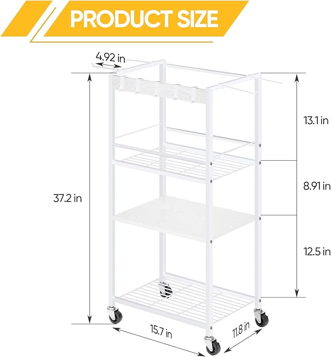 Home Gym Storage Rack, Heavy Duty Yoga Mat Holder Workout Equipment Storage Organizer Weight Rack with Hooks & Wheels for Dumbbells Kettlebells Dumbbell Yoga Block Foam Rollers Yoga Strap Resistance Bands, Fitness Exercise Equipment-FlexoryFit