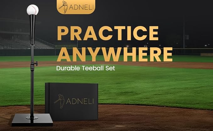 T-Ball Set with Baseball for Adults and Kids Softball Tees for Hitting T Ball Batting Tee Teeball Tee Batting Tees for Softball Batting Tees for Softball Tee Ball Set
