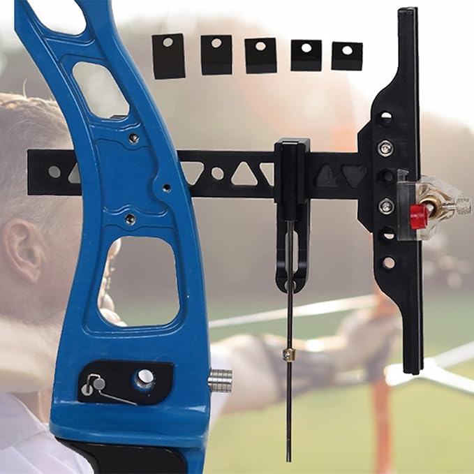 SOPOGER Archery Clicker Magnetic Recurve Bow Clicker Aluminum Bow Sight Clicker with Adjustable Slider Arrow Shooting Signal Bow Accessories for Hunting,Shooting,Competition