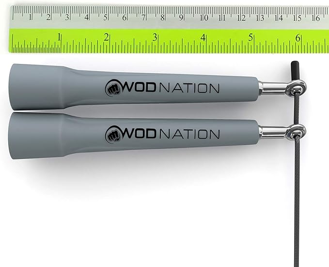 WOD Nation Adjustable Speed Jump Rope For Men, Women & Children - Blazing Fast Fitness Skipping Rope Perfect for Boxing, MMA, Endurance-FlexoryFit