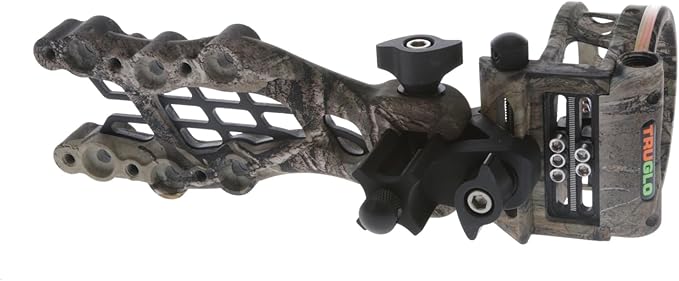 TRUGLO Carbon Hybrid Ultra Lightweight Micro-Adjustable 5-Pin Hunting Bow Sight