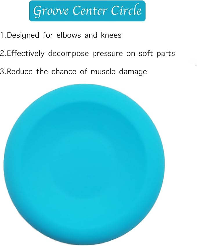 Silicone disc yoga anti-slip mat, fitness sports knee and elbow pads disc mat(Light Blue)-FlexoryFit