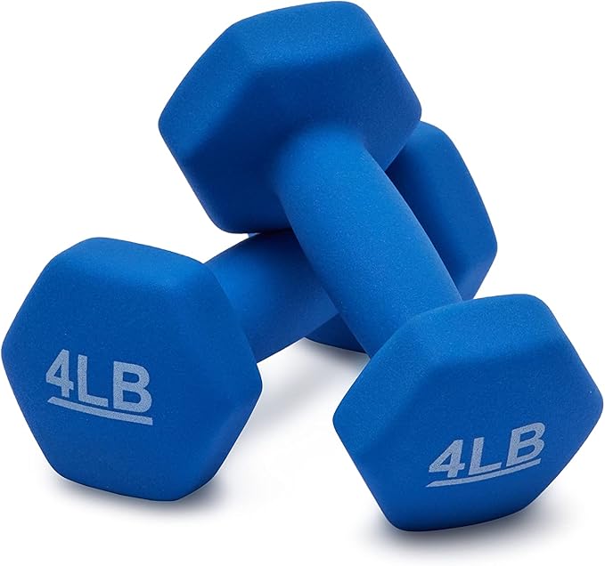 Amazon Basics Neoprene Dumbbell Hand Weights for Exercise and Muscle Toning-FlexoryFit