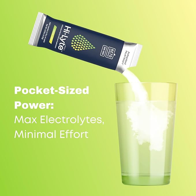 Hi-Lyte Pro Hydration Packets - 16 Individual Drink Packets | Lemon Lime | Flavored Electrolyte Powder | Sugar-Free, Zero Carb, Zero Calorie-FlexoryFit