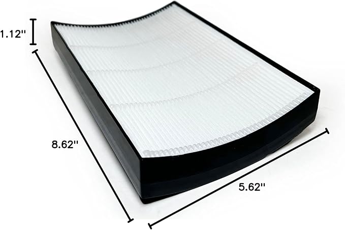 Nispira PECOMFIL Breeze Filter Replacement For Purezone Breeze Tabletop Air Purifier PECOMPAP 2-in-1 True HEPA Activated Carbon 1 Pack