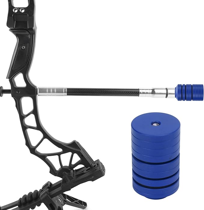 VBESTLIFE Archery Bow Stabilizer Weight Kit, Detachable Aluminum Alloy Counterweight Kit for Recurve Bow and Compound Bow
