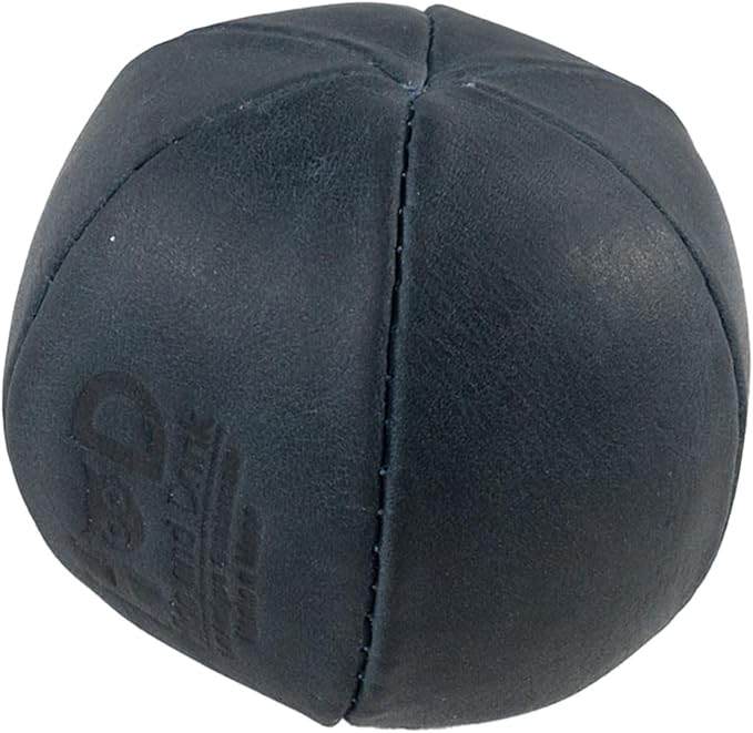 Hide & Drink, Stress Ball, Relieve Fidgeting and Anxiety, Exercise Hand, Squishy Tension Accessory, Great for The Office, Classic Style, Full Grain Leather, Handmade, Slate Blue-FlexoryFit