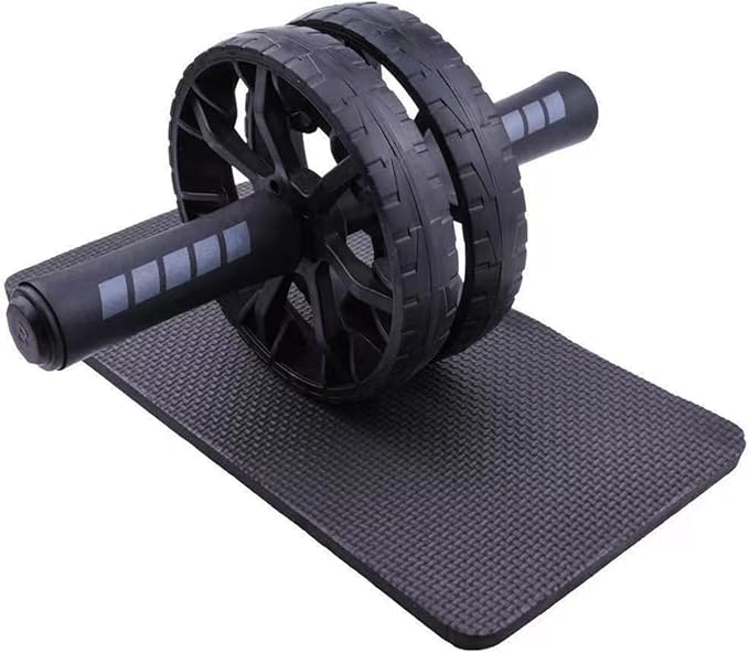 Ab Roller Wheel, Abdominal Wheel for Abdominal Exercise Machine, Arespark Home Gym Equipment for Core Workout, No Noise Ab Roller Exercise Equipment with Knee Mat and Foam Handle-FlexoryFit