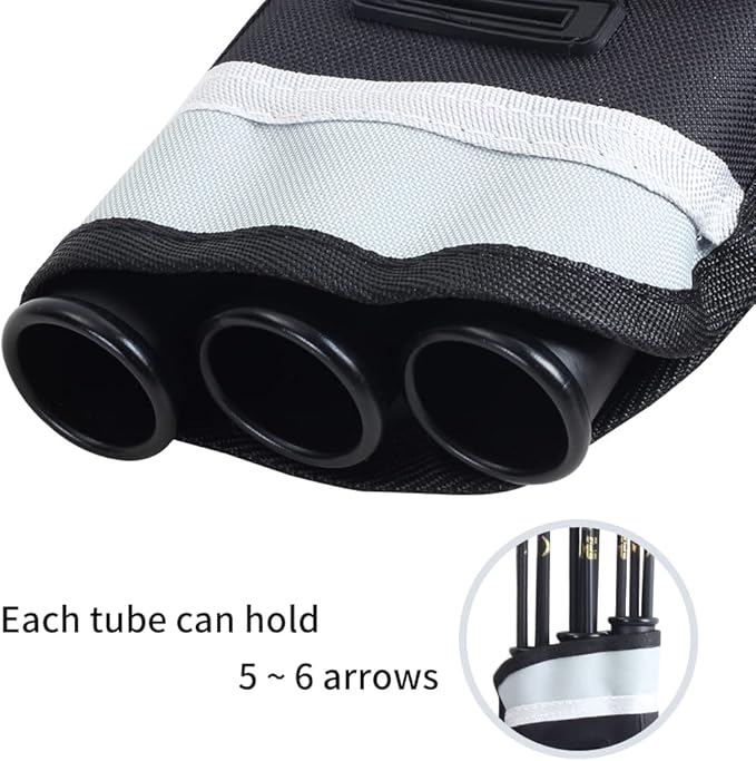 SOPOGER Archery Hip Quiver for Arrows - 3 or 4 Tube Bow Belt Quiver Waist Hanged for Youth Teens Adults Compound Bow Recurve Bow Target Shooting