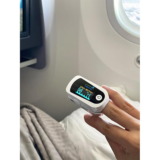 Innovo FSA/HSA Eligible iP900BP-B Fingertip Pulse Oximeter, Blood Oxygen Monitor with Free App, Plethysmograph, and Perfusion Index (with Bluetooth)-FlexoryFit