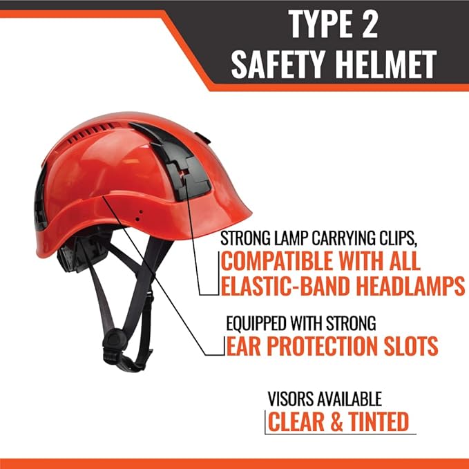 Malta Dynamics APEX Type 2 Safety Helmet – OSHA and ANSI Z89.1 Compliant Safety Hard Hats for Construction Workers and Vented Helmet for Head Protection