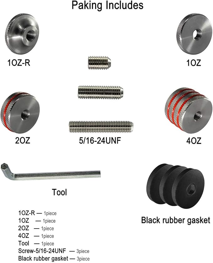 maifield Archery Bow Stabilizer, Counterweight Balance Weight,Adjustable Bow Weight Bar for Compound Bow and Regular Bow Outdoors Archery Bow Accessories