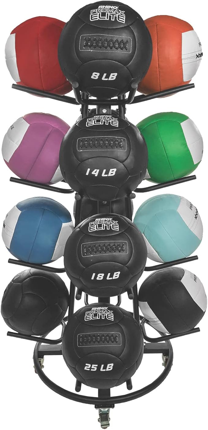Champion Sports Medicine Ball Storage – Durable Trees & Racks, Multiple Styles, Sizes & Color Options for Organizing Medicine Balls in Home Gym or Fitness Facility-FlexoryFit