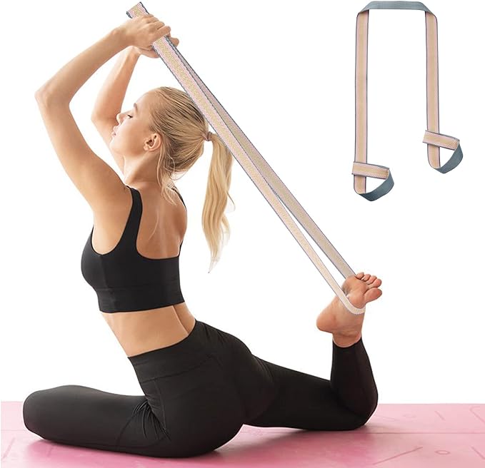 ZOOEASS Yoga Mat Strap, Adjustable Durable Yoga Mat Carrier & Stretching Strap, Multiple Color Choices-FlexoryFit