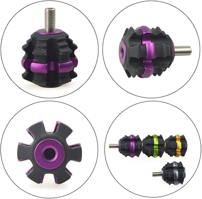 ZSHJGJR Archery Stackable Bow Stabilizer Ball Reduce Shock Absorber Balance Bar Vibration Damper Silencer for Recurve Compound Bow Hunting Shooting