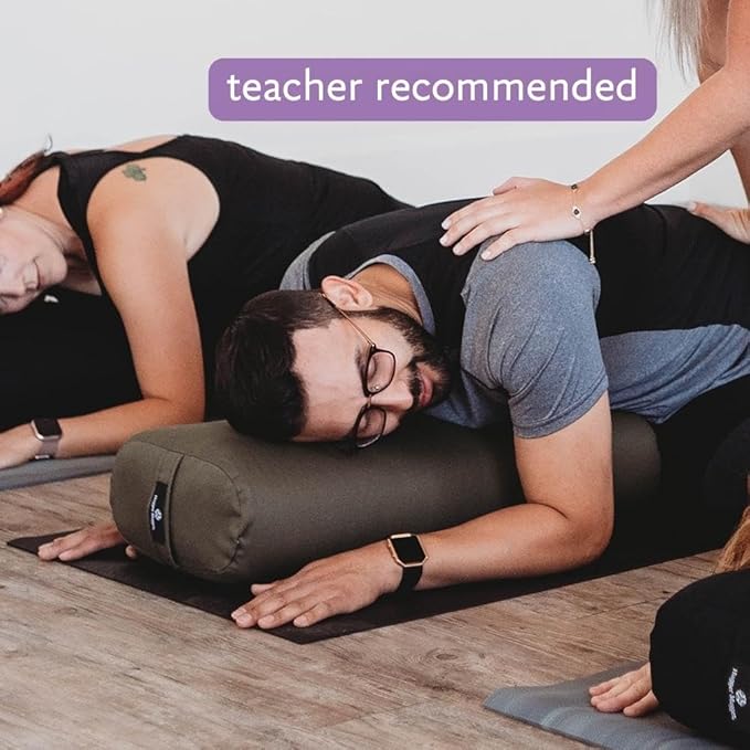 Hugger Mugger Standard Yoga Bolster - Firm, Supportive, Handmade, Durable-FlexoryFit