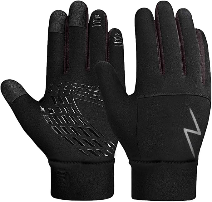 Kids Winter Gloves Back Water Repellent Touchscreen Warm Fleece Anti-slip for Boys Girls Teen 3-15 Years-FlexoryFit