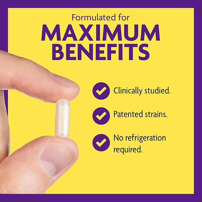 InnovixLabs Mood Probiotic for Women & Men, Clinically Studied Digestive & Mood Support Supplement, Lactobacillus helveticus Rosell-52ND & Bifidobacterium longum Rosell-175, 60 Capsules-FlexoryFit