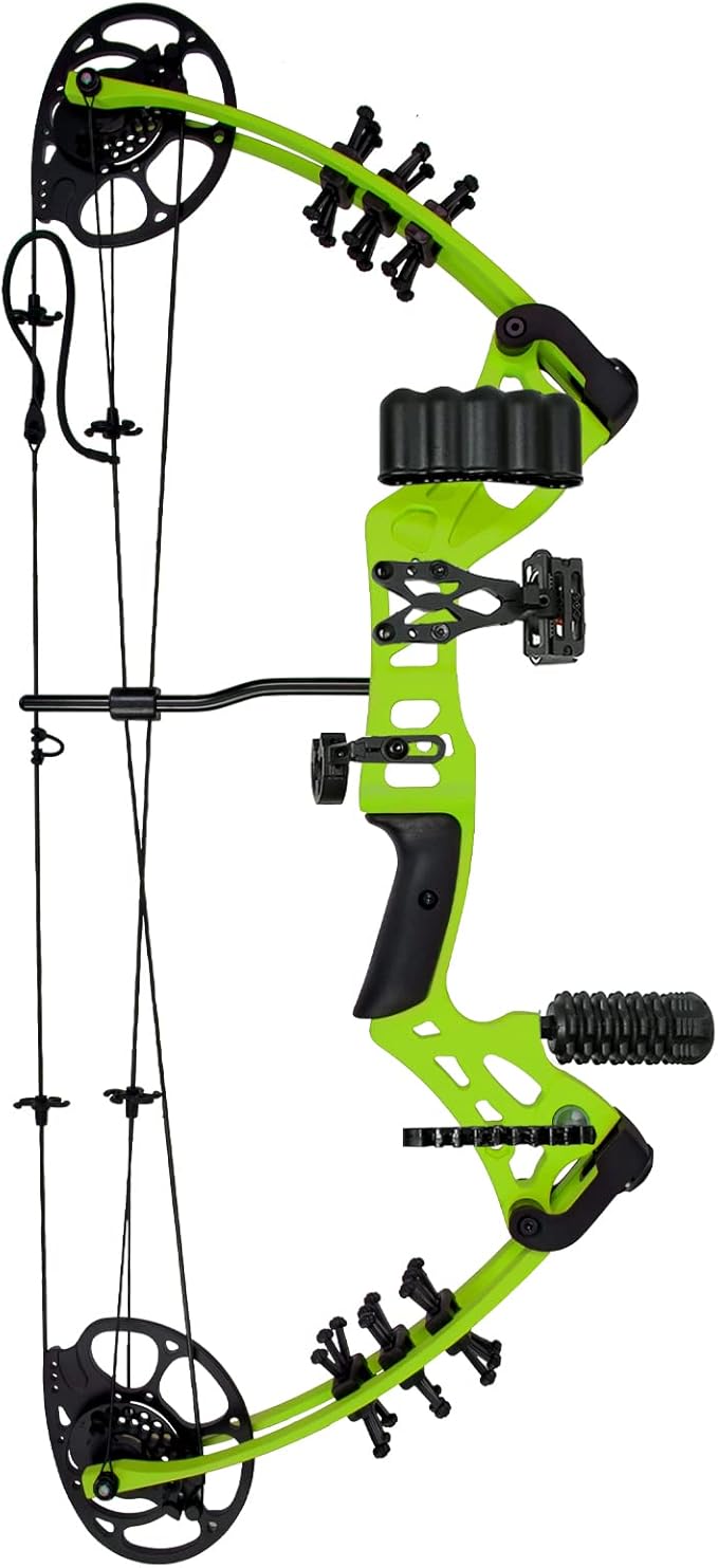 Youth Compound Bow Set 15-45 Lbs for Teens and Beginner, Package with Archery Hunting Equipment, Max Speed 260fps, Adjustable, Right Hand