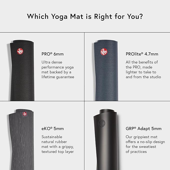 Manduka PRO Yoga Mat - 6mm | Lifetime Durability | Hygienic Construction | Premium Studio Quality | Teacher Approved-FlexoryFit