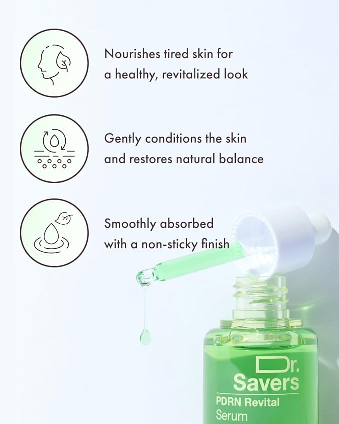 IT’S SKIN Dr.Savers PDRN Revital Serum 1.01 fl.oz, Hydrating and Rejuvenation Face Serum with PDRN and Plant Based Complex, Skin Barrier Support and Lightweight, Sensitive Skin, Korean Skincare-FlexoryFit