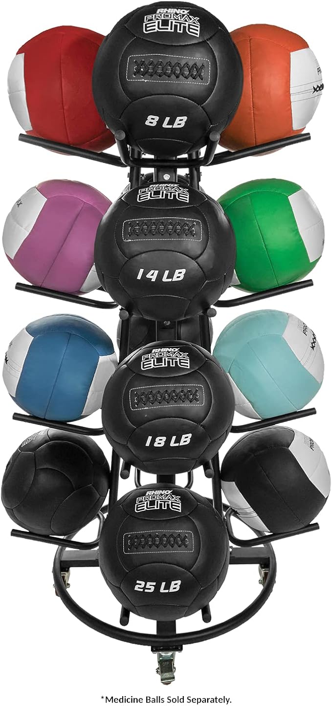 Champion Sports Medicine Ball Storage – Durable Trees & Racks, Multiple Styles, Sizes & Color Options for Organizing Medicine Balls in Home Gym or Fitness Facility-FlexoryFit